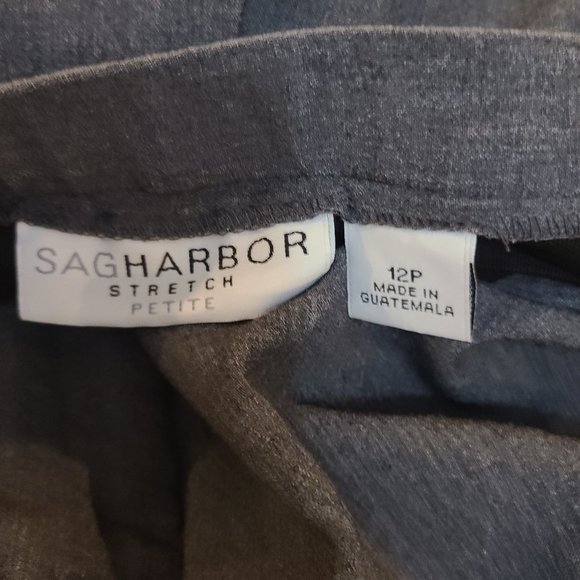 Sag Harbor Grey Straight Leg Dress Pants - Picture 2 of 2